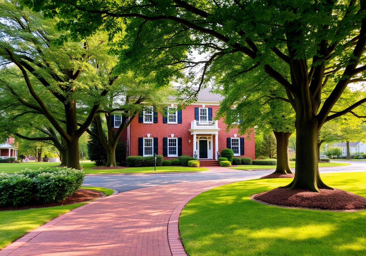 Tree-Lined Georgian