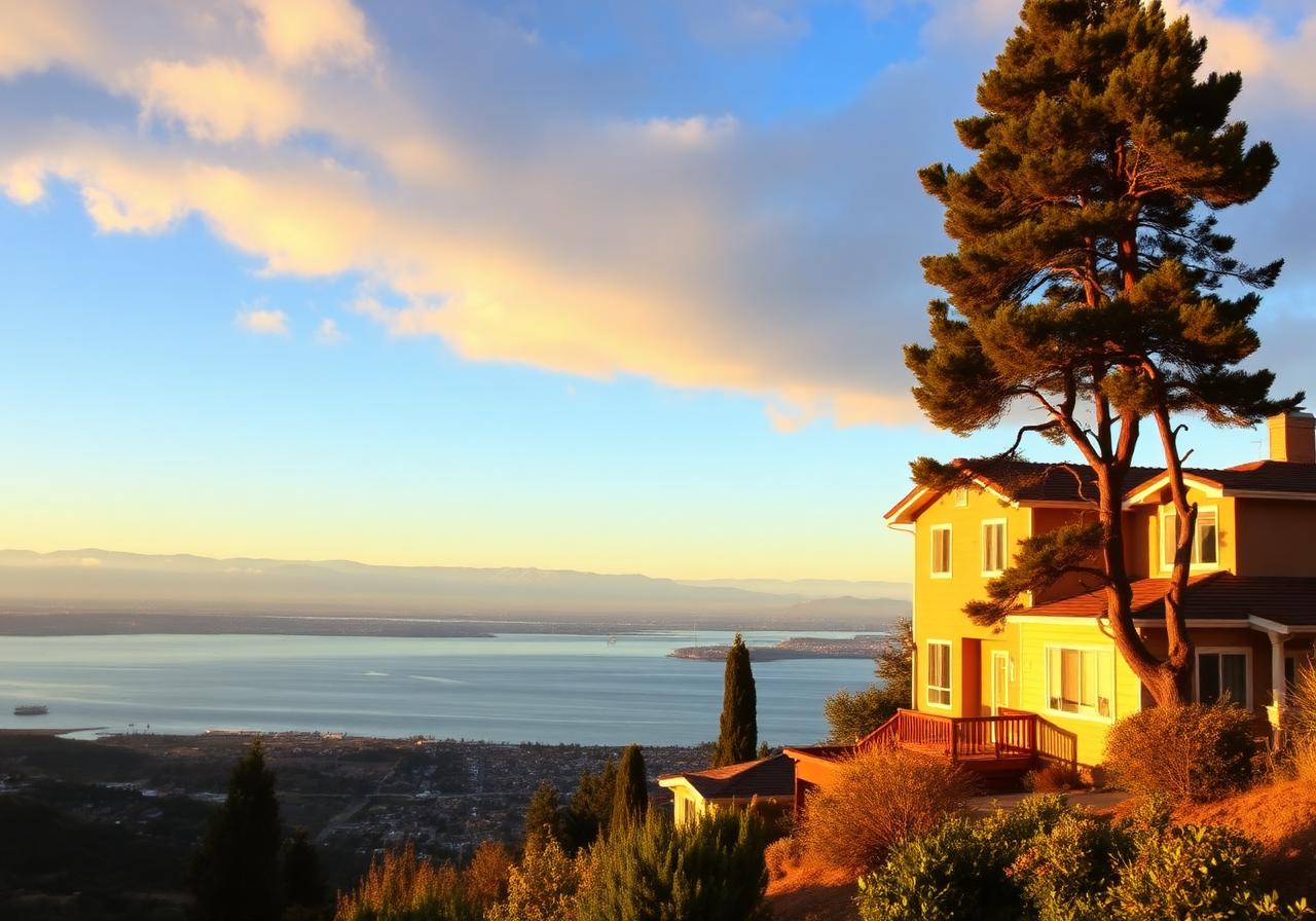 Hayward hillside overlooking the Bay